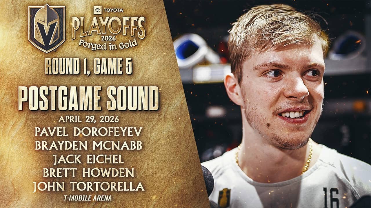 🎥 Round 1, Game 5 POSTGAME SOUND: Dorofeyev, McNabb, Eichel, Howden & Tortorella