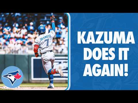 和真は絶好調だ! Kazuma Okamoto hits 450-foot blast!