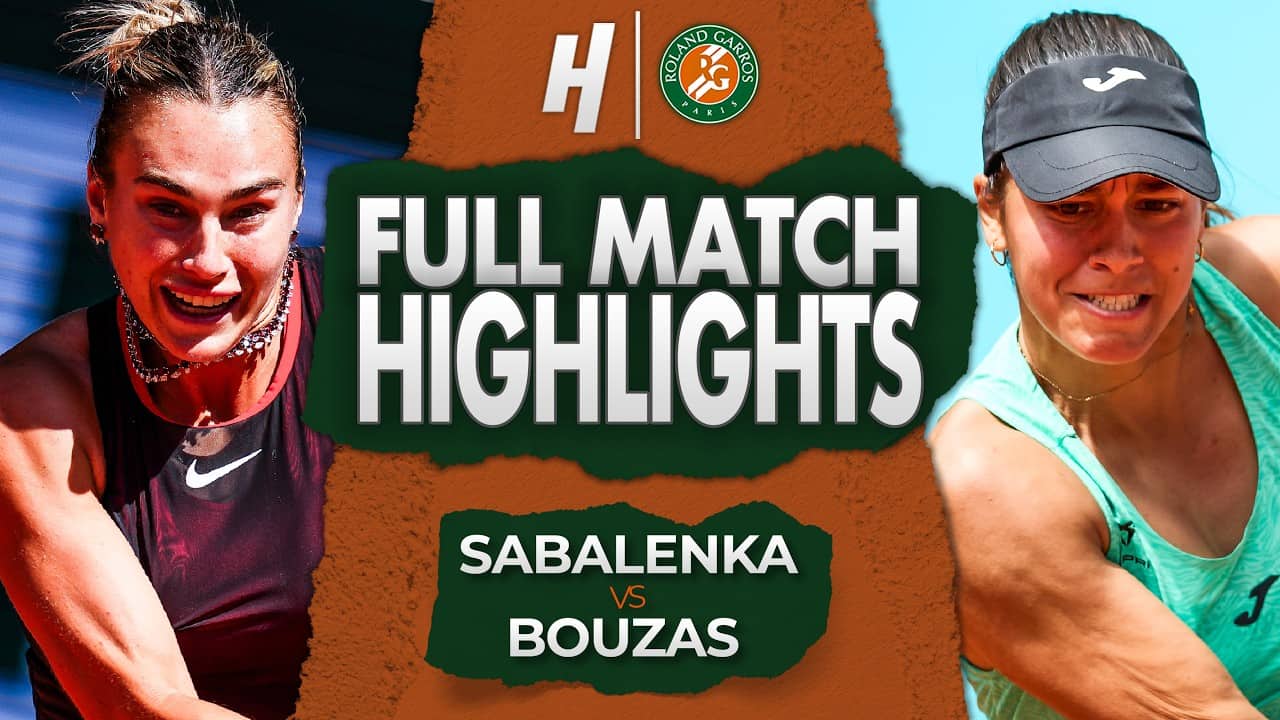 Aryna Sabalenka vs Jessica Bouzas Maneiro - FULL Match Highlights | Roland Garros 2026