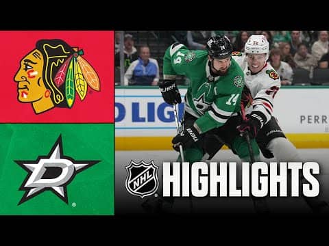 Blackhawks vs. Stars | NHL Highlights | December 27, 2025
