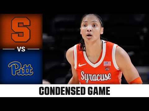 Syracuse vs. Pitt Condensed Game | 2025-26 ACC Women's Basketball