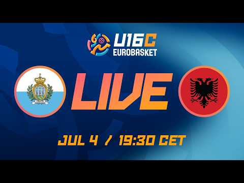 LIVE - San Marino v Albania | FIBA U16 EuroBasket 2026 Division C | Group Phase