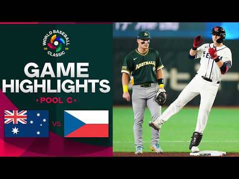 Australia vs. Czechia 2026 World Baseball Classic | Game Highlights