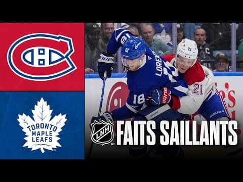 Canadiens vs Maple Leafs | 08/10/25 | Faits saillants