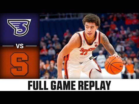 Stonehill vs. Syracuse Full Game Replay | 2025-26 ACC Men's Basketball