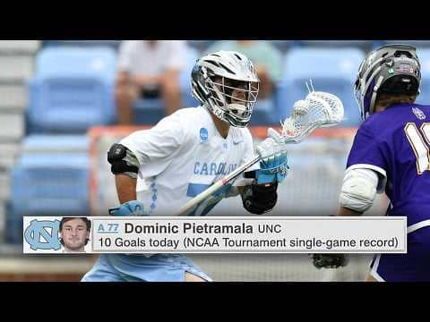 UNC's Dominic Pietramala scores NCAA tournament record 10 goals in first round win