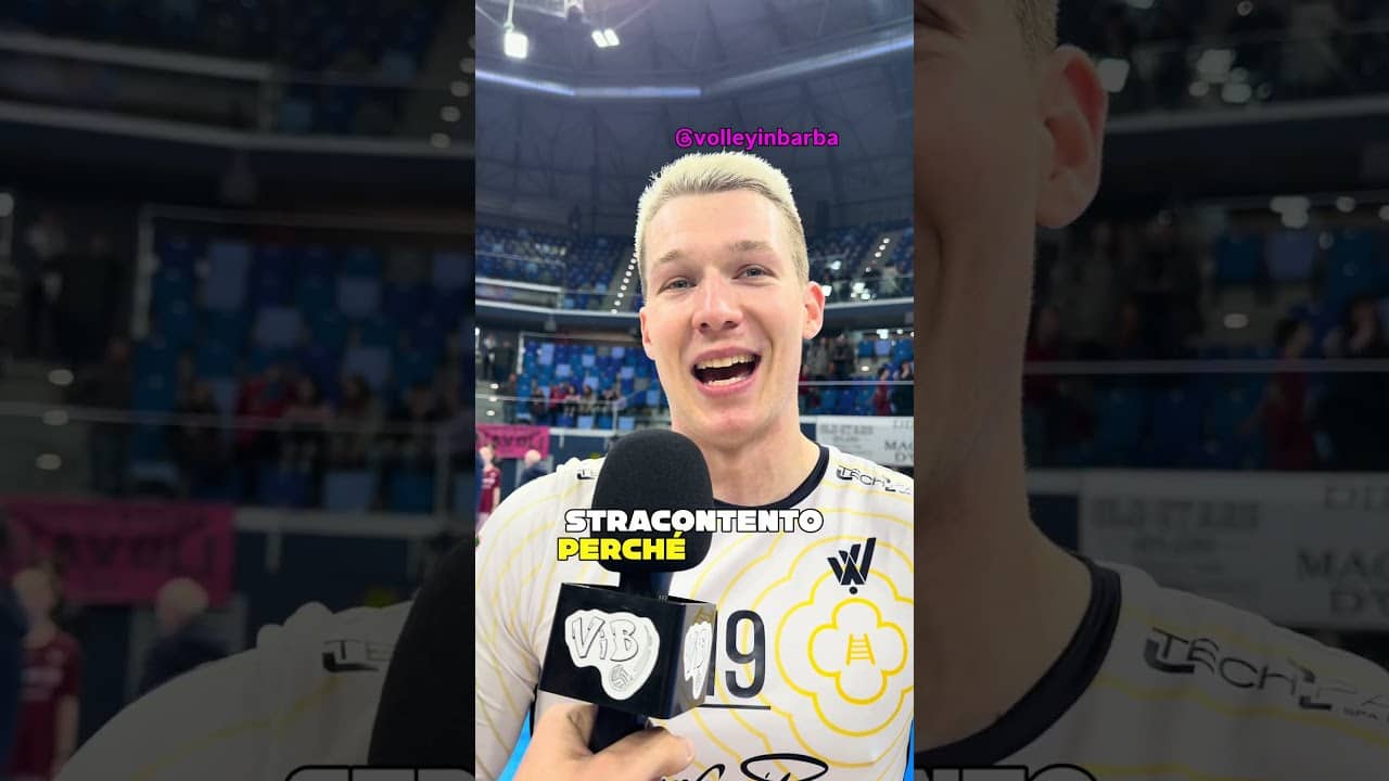 🎤 La felicità di Rok Mozic dopo la vittoria da capitano con Verona nella serie contro Milano
