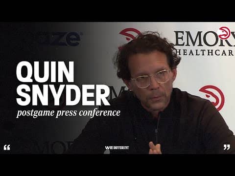 Hawks vs. Hornets Postgame Press Conference: Quin Snyder