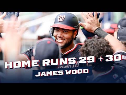 James Wood GOES OFF For Home Runs No. 29 + 30 | Full At-Bats