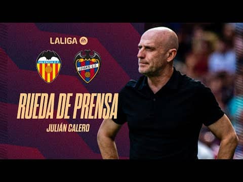 RUEDA DE PRENSA de JULIÁN CALERO previa al derbi ante el Valencia CF (J13)