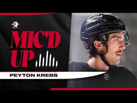 "LET'S GO!!!!" | Peyton Krebs Mic'd Up In Buffalo Sabres Win Over Toronto Maple Leafs