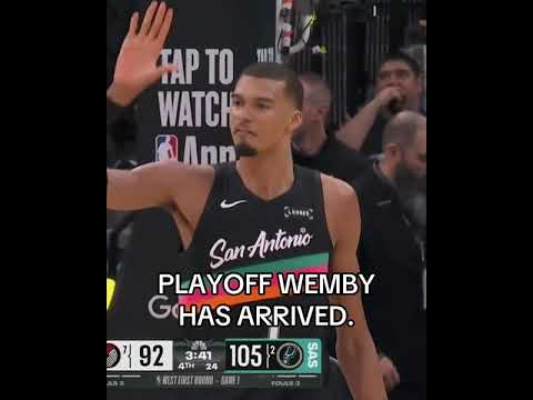 WEMBY MEETING THE MOMENT 😤