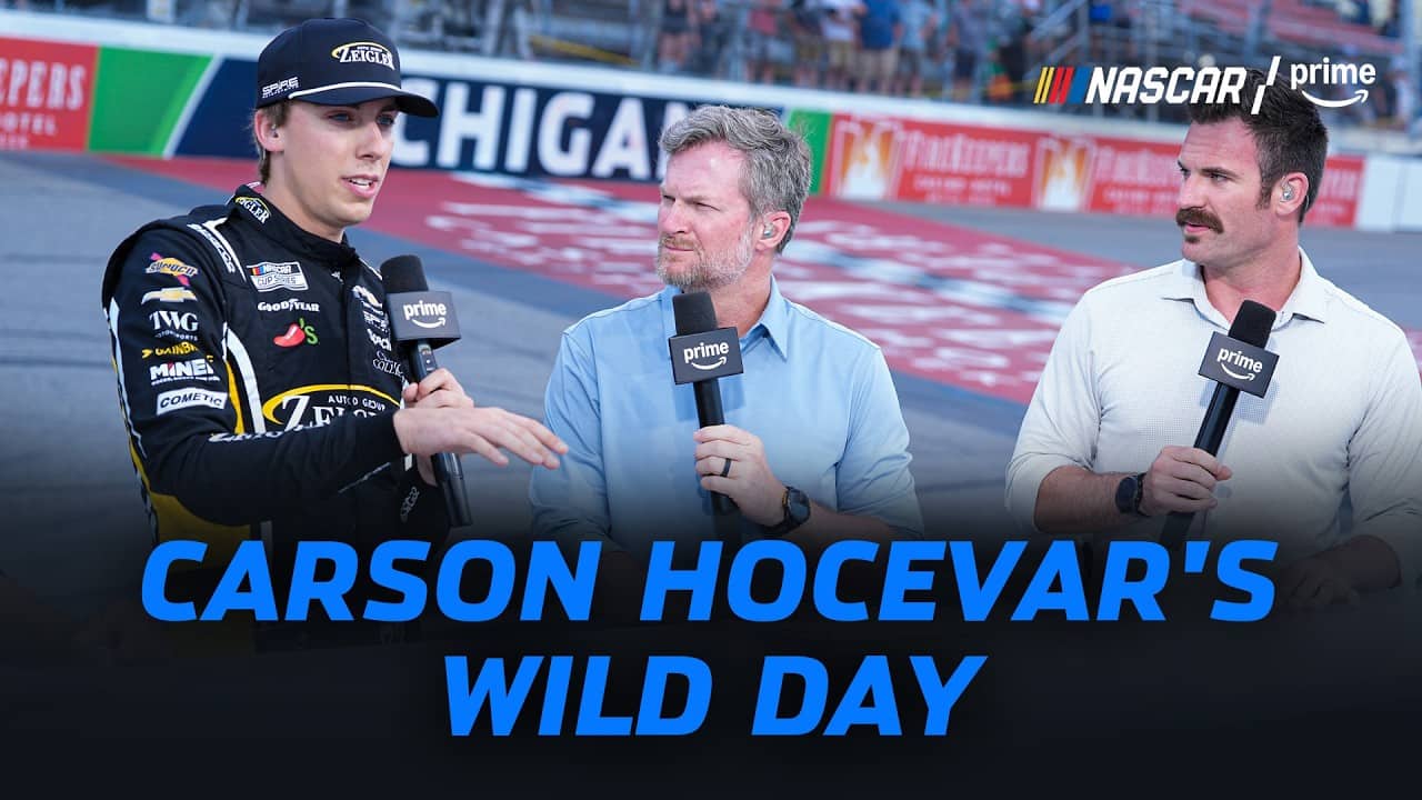 Carson Hocevar Speaks After A Wild Day At Michigan | NASCAR on Prime