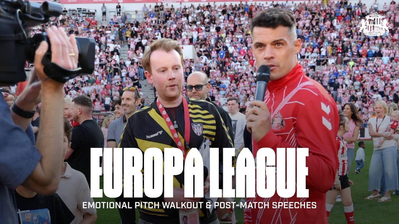 Sunderland QUALIFY for Europa League | Emotional Pitch Walkout & Post-Match Speeches 🥹
