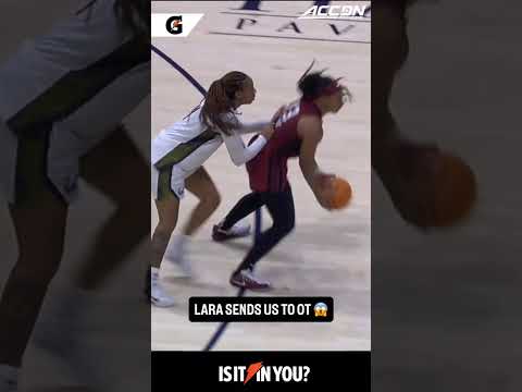 Not many shots bigger than this one from Lara Somfai 😱 #stanford #accbasketball #womensbasketball