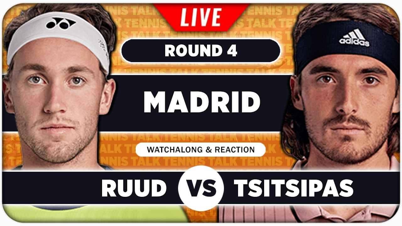 RUUD vs TSITSIPAS • ATP Madrid 2026 • LIVE Tennis Watchalong