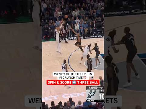 Wemby comes through in the clutch!