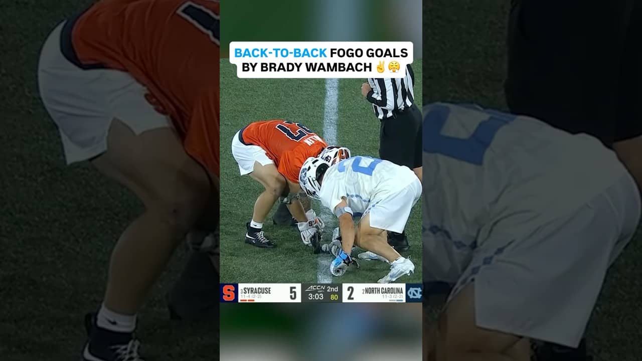 What can’t Brady Wambach do? 😤💪 (via ACC Network, UNC men’s lacrosse)