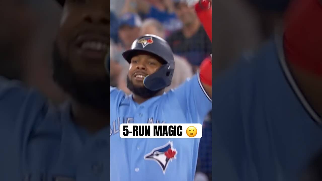 A 5-run seventh inning to fight back and tie the game 😤 #MLB #BlueJays