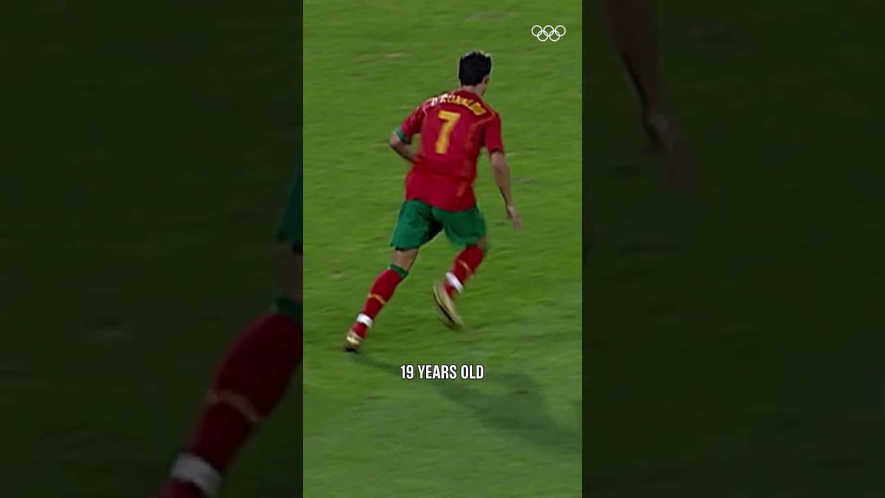 Woke up thinking about Cristiano Ronaldo at Athens 2004. ⚽️#Olympics