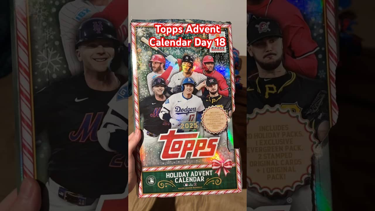 Topps Holiday Advent Calendar Day 18! 🎄 #twinbirdbreaks #topps #baseballcards