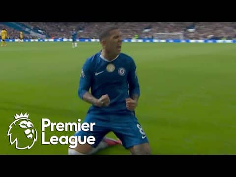 Enzo Fernandez heads in Reece James' cross to give Chelsea lead | Premier League | NBC Sports