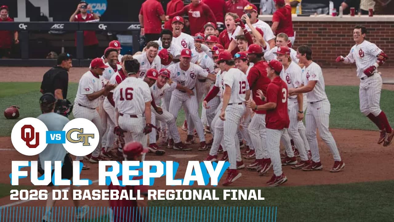 Oklahoma vs. Georgia Tech: 2026 NCAA baseball regional final | FULL REPLAY