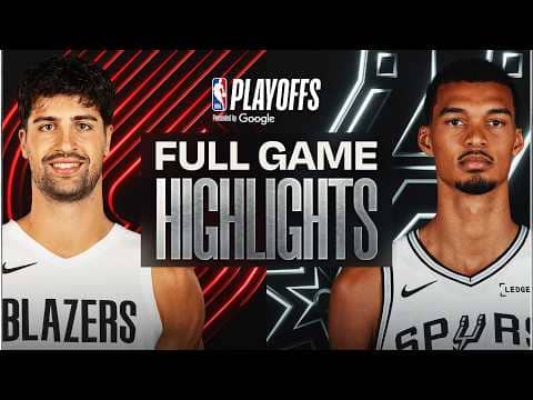 #7 TRAIL BLAZERS at #2 SPURS | FULL GAME 5 HIGHLIGHTS | April 28, 2026