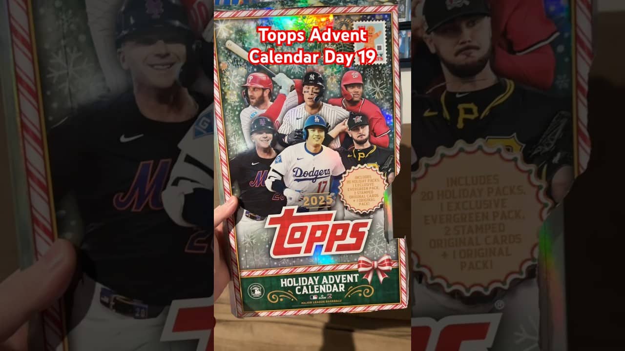 Topps Holiday Advent Calendar Day 19! 🎄 #twinbirdbreaks #topps #baseballcards