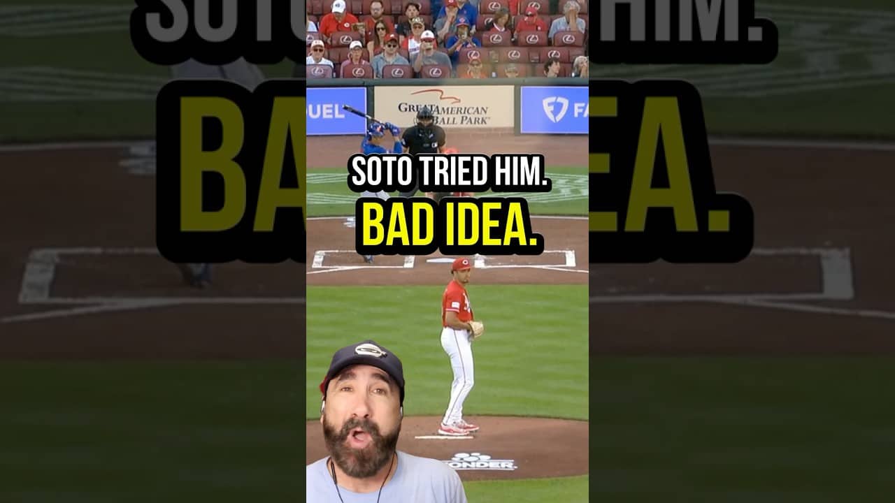 Juan Soto steps out on Chase Burns...And then Burns manhandles him. 😳