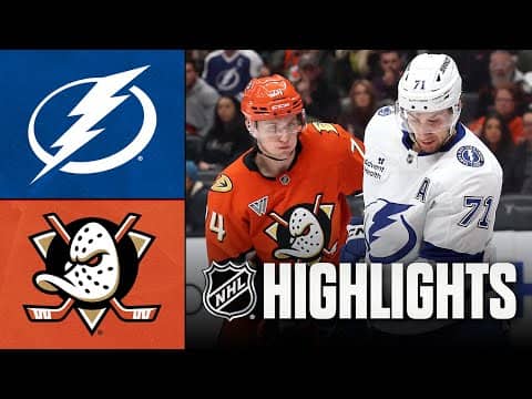 Lightning vs. Ducks | NHL Highlights | December 31, 2025