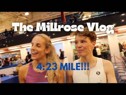 BTS of race day at the 2025 Millrose Games!