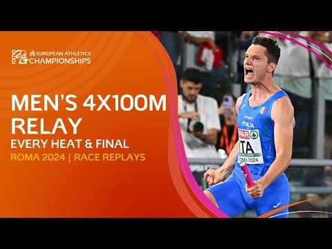 Italy Make History! 🇮🇹 EVERY Heat & Final of the Men's 4x100m Relay | Rome 2024