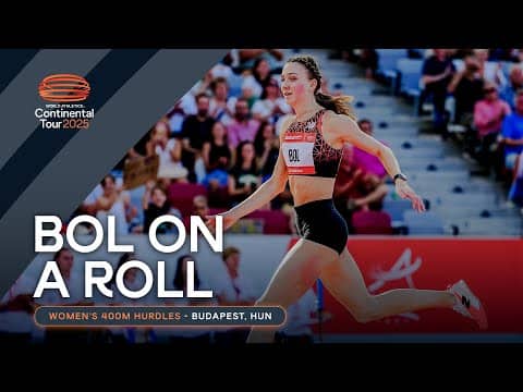 Femke Bol dominates the field in Budapest 😱 | Continental Tour Gold 2025