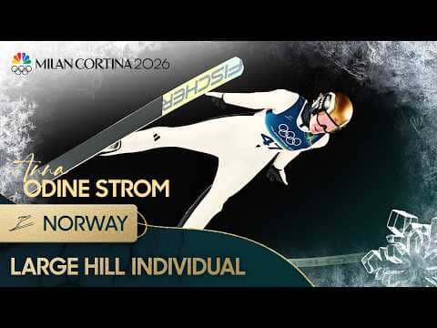 Anna Odine Strom jumps to SECOND gold medal with large hill win | Winter Olympics 2026 | NBC Sports