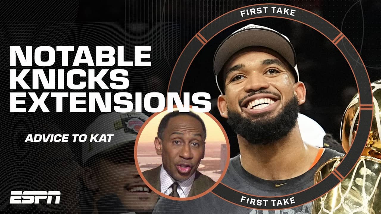 Should Karl-Anthony Towns take LESS MONEY for the team? 🤑 Stephen A.'s advice | First Take