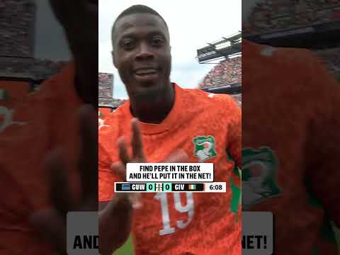 IVORY COAST FINDS THE OPENER! Nicolas Pépé slots this one home early on!