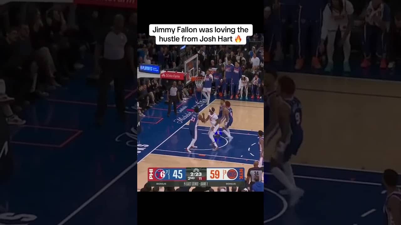 Jimmy Fallon loved the effort from Josh Hart 🔥