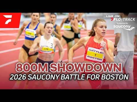 Heather MacLean and Klaudia Kazimierska Battle In 800m at Saucony Battle For Boston 2026