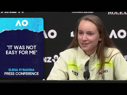 Elena Rybakina Press Conference | Australian Open 2026 First Round