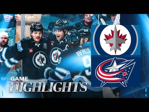 Winnipeg Jets vs. Columbus Blue Jackets - Game Highlights