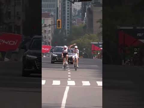 Brothers in arms 🤩 Tadej Pogačar and Brandon McNulty romp to a 1-2 in Montreal.