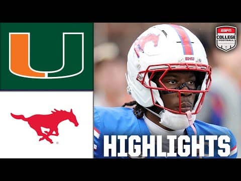Miami Hurricanes vs. SMU Mustangs | Full Game Highlights | ESPN College Football