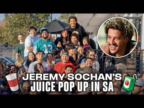 Jeremy Sochan Surprises Spurs Fans with Free Juice at Southwest Elixirs in San Antonio