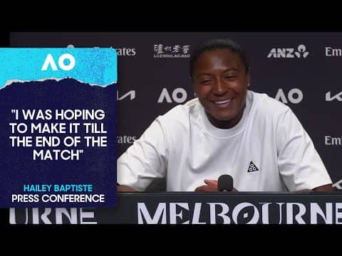 Hailey Baptiste Press Conference | Australian Open First Round