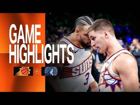 Phoenix Suns Pick Up Road Win, Take Down Minnesota Timberwolves 108-105 | 12-8-25