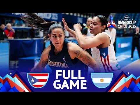Puerto Rico v Argentina | Full Basketball Game | FIBA Women's AmeriCup 2025