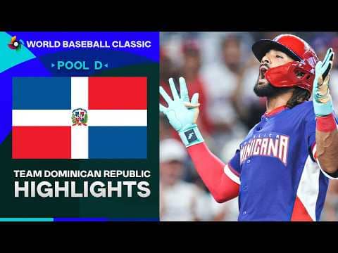 Team Dominican Republic's TOP MOMENTS from World Baseball Classic Pool Play! 🇩🇴 (4 ELECTRIC wins!)