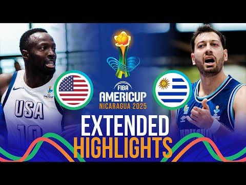 USA 🇺🇸 vs Uruguay 🇺🇾 | Extended Highlights | FIBA AmeriCup 2025