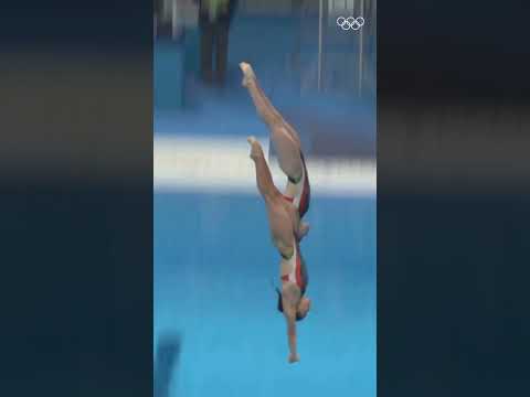 Orozco and Agundez iconic dive at #Tokyo2020!